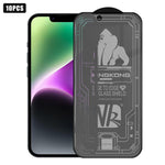 10 pezzi Pellicola in vetro temperato satinato per la privacy, antideflagrante, antigraffio, con bordo ad arco 3D, galvanizzata, a schermo intero., For iPhone 17 Pro Max, For iPhone 17 Pro, For iPhone 17, For iPhone Air, For iPhone 16 Pro Max          ...
