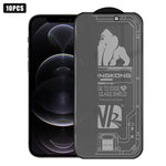 10 pezzi Pellicola in vetro temperato satinato per la privacy, antideflagrante, antigraffio, con bordo ad arco 3D, galvanizzata, a schermo intero., For iPhone 17 Pro Max, For iPhone 17 Pro, For iPhone 17, For iPhone Air, For iPhone 16 Pro Max          ...