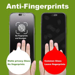 10 pezzi Pellicola in vetro temperato satinato per la privacy, antideflagrante, antigraffio, con bordo ad arco 3D, galvanizzata, a schermo intero., For iPhone 17 Pro Max, For iPhone 17 Pro, For iPhone 17, For iPhone Air, For iPhone 16 Pro Max          ...