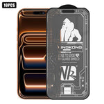 10 pezzi Pellicola in vetro temperato HD satinata 3D con bordo ad arco grande, galvanizzata, antideflagrante e antigraffio, per schermo intero., For iPhone 17 Pro Max, For iPhone 17 Pro, For iPhone 17, For iPhone Air, For iPhone 16 Pro Max             ...