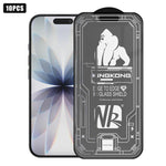 10 pezzi Pellicola in vetro temperato HD satinata 3D con bordo ad arco grande, galvanizzata, antideflagrante e antigraffio, per schermo intero., For iPhone 17 Pro Max, For iPhone 17 Pro, For iPhone 17, For iPhone Air, For iPhone 16 Pro Max             ...