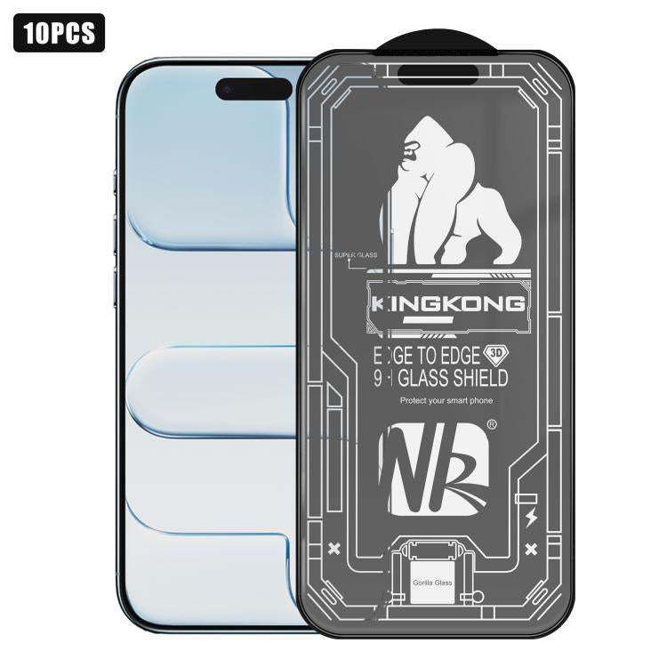 10 pezzi Pellicola in vetro temperato HD satinata 3D con bordo ad arco grande, galvanizzata, antideflagrante e antigraffio, per schermo intero., For iPhone 17 Pro Max, For iPhone 17 Pro, For iPhone 17, For iPhone Air, For iPhone 16 Pro Max             ...