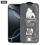 10 pezzi Pellicola in vetro temperato HD satinata 3D con bordo ad arco grande, galvanizzata, antideflagrante e antigraffio, per schermo intero., For iPhone 17 Pro Max, For iPhone 17 Pro, For iPhone 17, For iPhone Air, For iPhone 16 Pro Max             ...