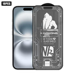 10 pezzi Pellicola in vetro temperato HD satinata 3D con bordo ad arco grande, galvanizzata, antideflagrante e antigraffio, per schermo intero., For iPhone 17 Pro Max, For iPhone 17 Pro, For iPhone 17, For iPhone Air, For iPhone 16 Pro Max             ...
