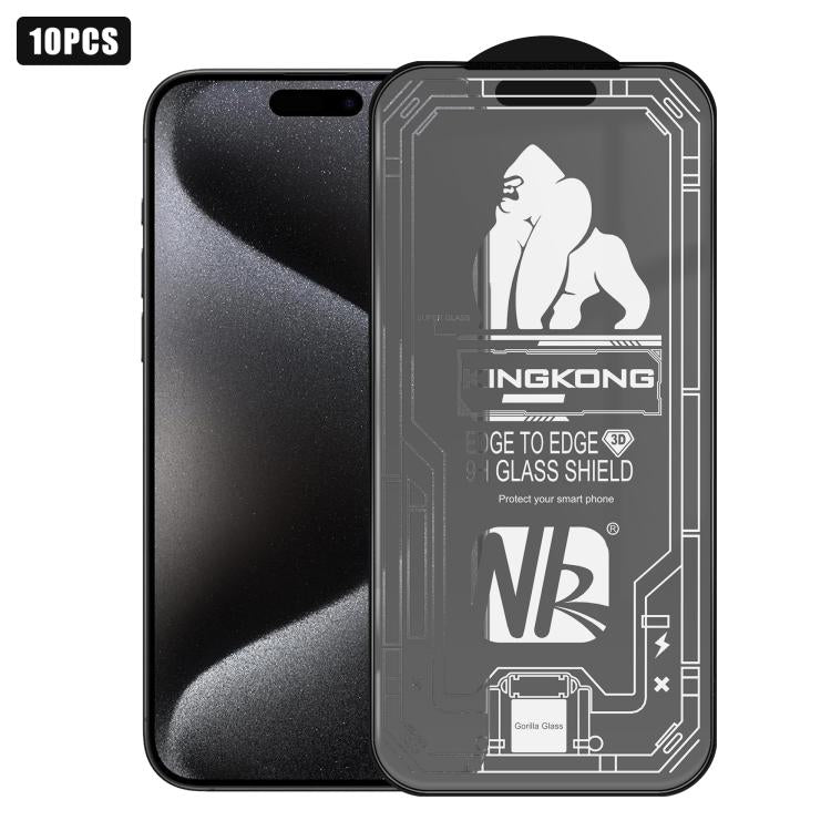 10 pezzi Pellicola in vetro temperato HD satinata 3D con bordo ad arco grande, galvanizzata, antideflagrante e antigraffio, per schermo intero., For iPhone 17 Pro Max, For iPhone 17 Pro, For iPhone 17, For iPhone Air, For iPhone 16 Pro Max             ...