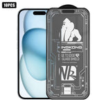 10 pezzi Pellicola in vetro temperato HD satinata 3D con bordo ad arco grande, galvanizzata, antideflagrante e antigraffio, per schermo intero., For iPhone 17 Pro Max, For iPhone 17 Pro, For iPhone 17, For iPhone Air, For iPhone 16 Pro Max             ...
