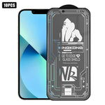 10 pezzi Pellicola in vetro temperato HD satinata 3D con bordo ad arco grande, galvanizzata, antideflagrante e antigraffio, per schermo intero., For iPhone 17 Pro Max, For iPhone 17 Pro, For iPhone 17, For iPhone Air, For iPhone 16 Pro Max             ...