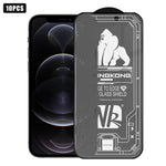 10 pezzi Pellicola in vetro temperato HD satinata 3D con bordo ad arco grande, galvanizzata, antideflagrante e antigraffio, per schermo intero., For iPhone 17 Pro Max, For iPhone 17 Pro, For iPhone 17, For iPhone Air, For iPhone 16 Pro Max             ...