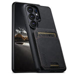 Portafoglio per carte in pelle Suteni H02 Litchi con supporto e chiusura a scatto per telefono., For Samsung Galaxy S26+ 5G, For Samsung Galaxy S26 Ultra 5G, For Samsung Galaxy S25+ 5G, For Samsung Galaxy S25 Ultra 5G