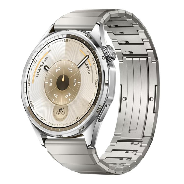 Cinturino per orologio in titanio con chiusura a farfalla a molla e un perno, 22mm