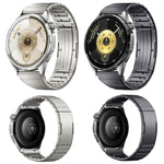 Cinturino per orologio in titanio con chiusura a farfalla a molla e un perno, 22mm