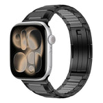 Cinturino per orologio in acciaio inossidabile con inserti in gomma sfaccettata, For Apple Watch 46mm / 49mm / 45mm / 44mm, For Apple Watch 42mm / 41mm / 40mm / 38mm
