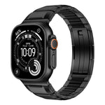 Cinturino per orologio in acciaio inossidabile con inserti in gomma sfaccettata, For Apple Watch 46mm / 49mm / 45mm / 44mm, For Apple Watch 42mm / 41mm / 40mm / 38mm