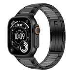 Cinturino per orologio in acciaio inossidabile con inserti in gomma sfaccettata, For Apple Watch 46mm / 49mm / 45mm / 44mm, For Apple Watch 42mm / 41mm / 40mm / 38mm