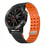 Cinturino per orologio in silicone magnetico con fibbia a sgancio rapido., For Garmin 22mm