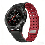 Cinturino per orologio in silicone magnetico con fibbia a sgancio rapido., For Garmin 22mm