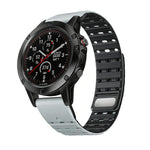 Cinturino per orologio in silicone magnetico con fibbia a sgancio rapido., For Garmin 22mm