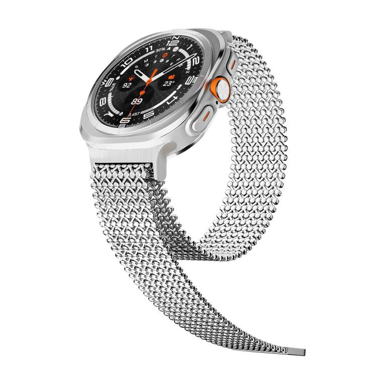 Cinturino magnetico traspirante in acciaio inossidabile., For Samsung Galaxy Watch Ultra / Ultra 2025, For Samsung Galaxy Watch8 / Watch8 Calssic