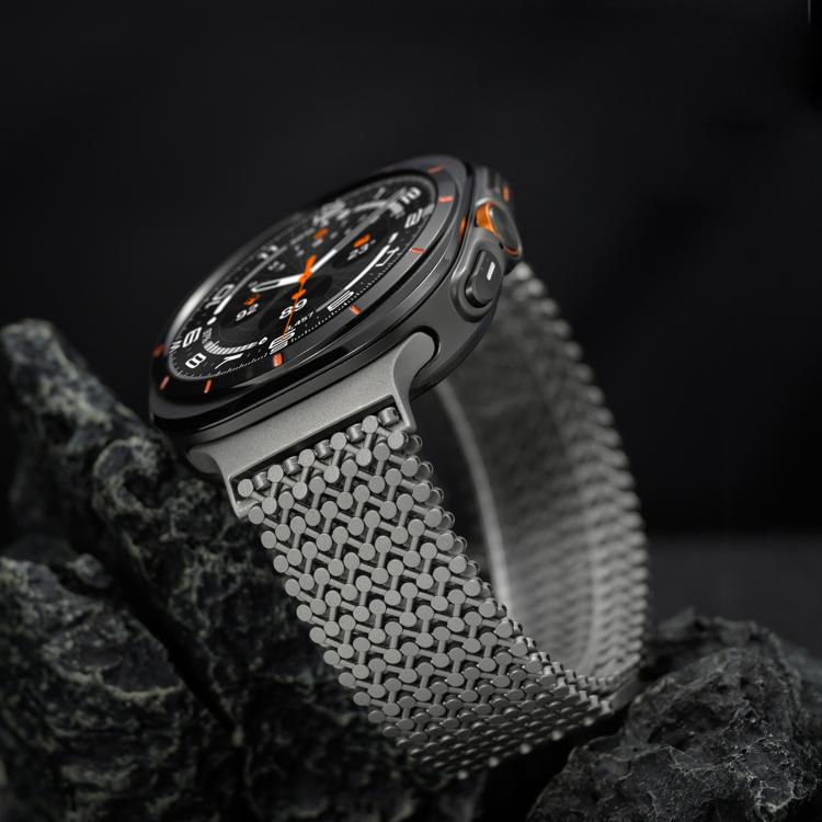 Cinturino magnetico traspirante in acciaio inossidabile., For Samsung Galaxy Watch Ultra / Ultra 2025, For Samsung Galaxy Watch8 / Watch8 Calssic