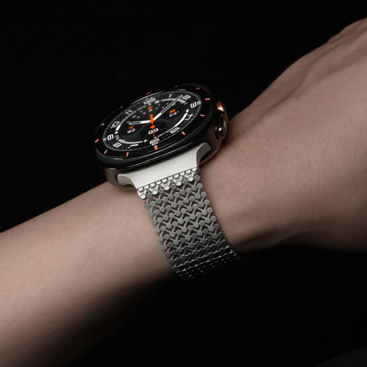 Cinturino magnetico traspirante in acciaio inossidabile., For Samsung Galaxy Watch Ultra / Ultra 2025, For Samsung Galaxy Watch8 / Watch8 Calssic