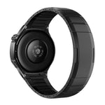 Cinturino per orologio curvo bicolore in acciaio inossidabile con chiusura a sgancio laterale, 22mm