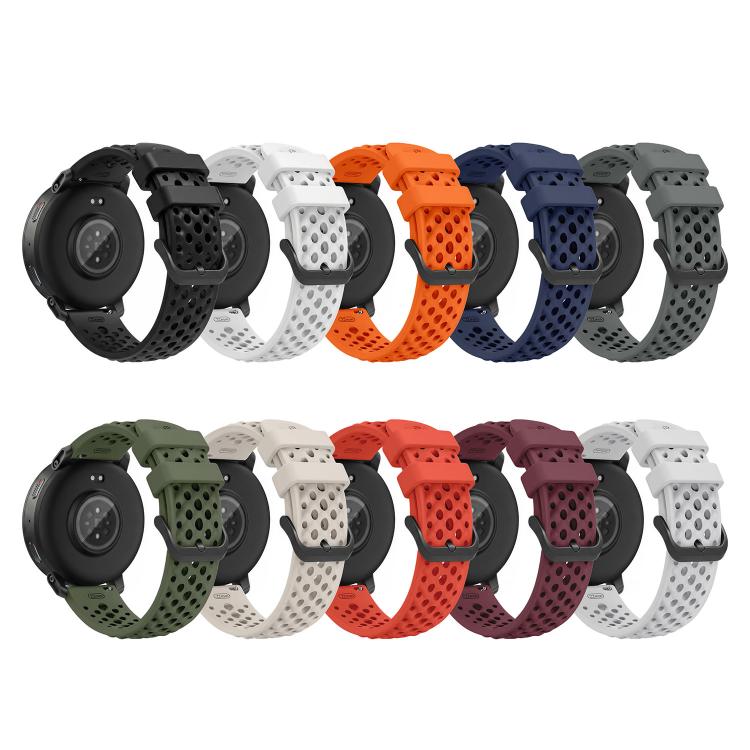 Cinturino per orologio sportivo in silicone traspirante e perforato, For Amazfit Active Max