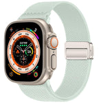 Cinturino elastico in nylon con doppia fibbia magnetica., For Apple Watch 49mm / 46mm / 45mm / 44mm