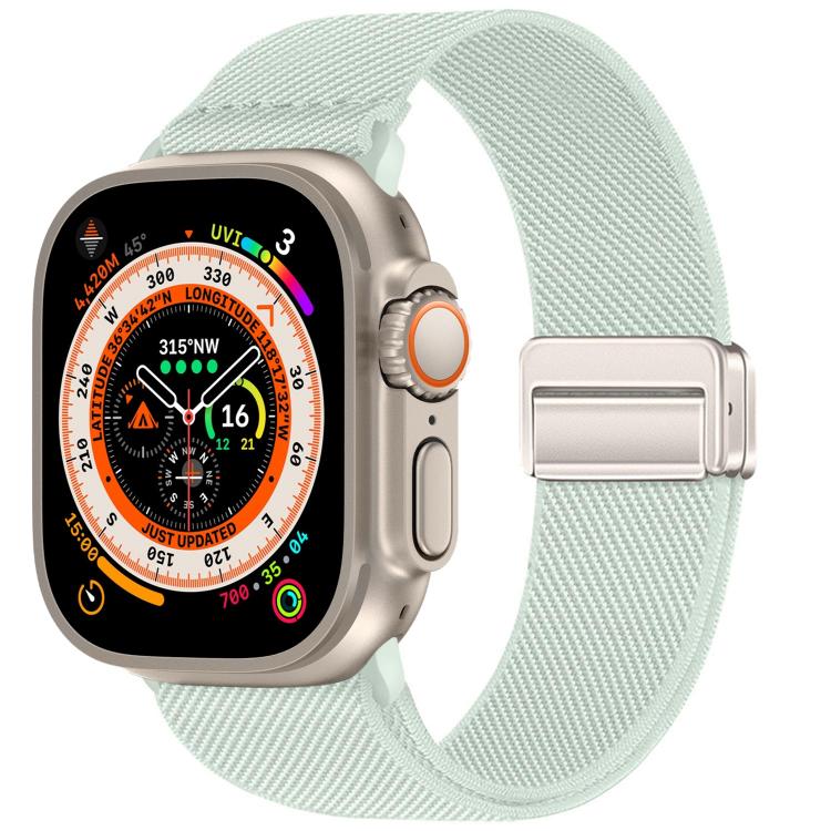 Cinturino elastico in nylon con doppia fibbia magnetica., For Apple Watch 49mm / 46mm / 45mm / 44mm