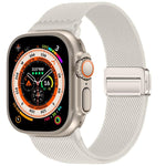 Cinturino elastico in nylon con doppia fibbia magnetica., For Apple Watch 49mm / 46mm / 45mm / 44mm