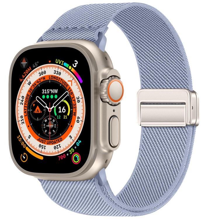 Cinturino elastico in nylon con doppia fibbia magnetica., For Apple Watch 49mm / 46mm / 45mm / 44mm