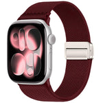 Cinturino elastico in nylon con doppia fibbia magnetica., For Apple Watch 42mm / 41mm / 40mm / 38mm