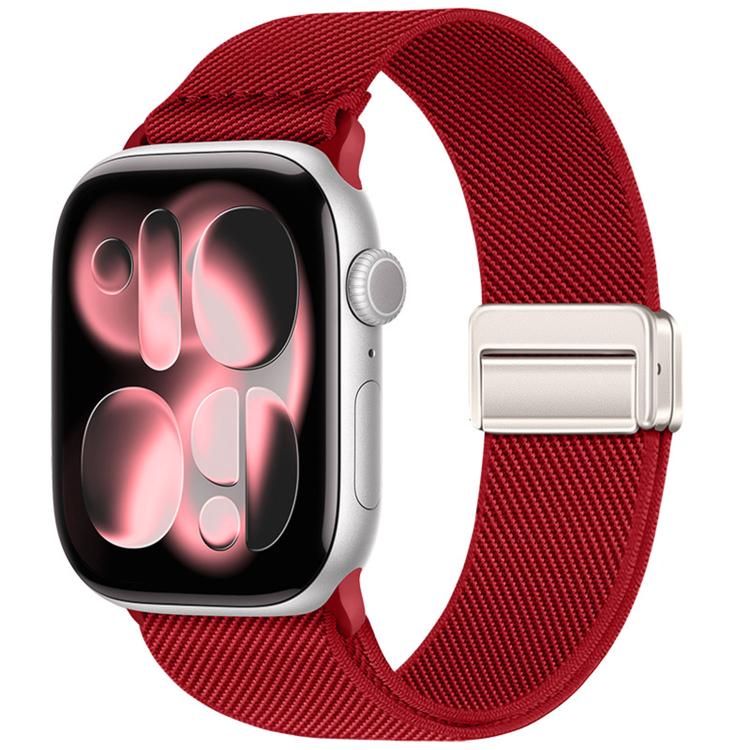 Cinturino elastico in nylon con doppia fibbia magnetica., For Apple Watch 42mm / 41mm / 40mm / 38mm