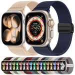Cinturino elastico in nylon con doppia fibbia magnetica., For Apple Watch 42mm / 41mm / 40mm / 38mm