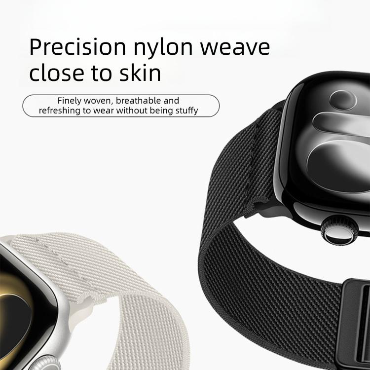Cinturino elastico in nylon con doppia fibbia magnetica., For Apple Watch 42mm / 41mm / 40mm / 38mm