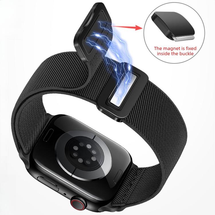 Cinturino elastico in nylon con doppia fibbia magnetica., For Apple Watch 42mm / 41mm / 40mm / 38mm