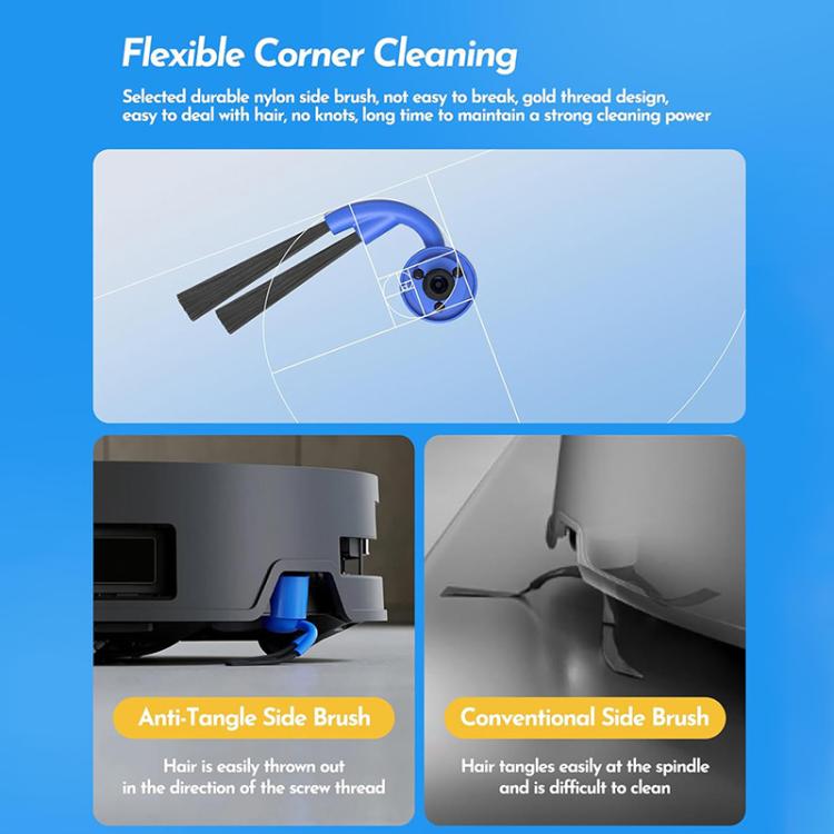 JUNSUNMAY Kit di ricambi per robot aspirapolvere da 8 pezzi per Ecovacs Deebot X9 Pro Omni / X9 Pro