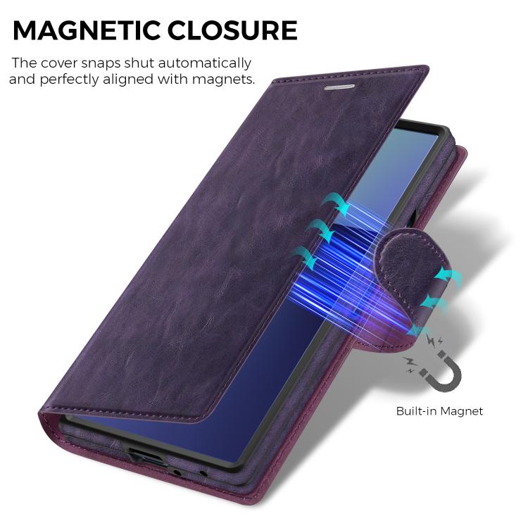 Custodia per telefono Lingdun in ecopelle vegana, pieghevole e magnetica, con chiusura rimovibile., For Samsung Galaxy Z Fold7 5G