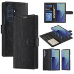Custodia per telefono Lingdun in ecopelle vegana, pieghevole e magnetica, con chiusura rimovibile., For Samsung Galaxy Z Fold7 5G