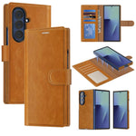 Custodia per telefono Lingdun in ecopelle vegana, pieghevole e magnetica, con chiusura rimovibile., For Samsung Galaxy Z Fold7 5G
