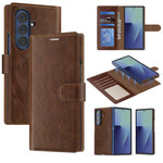 Custodia per telefono Lingdun in ecopelle vegana, pieghevole e magnetica, con chiusura rimovibile., For Samsung Galaxy Z Fold7 5G