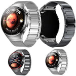 Pulsante di interfaccia senza soluzione di continuità Cinturino magnetico in acciaio inossidabile a forma di I, For Huawei Watch 4 Pro