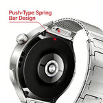 Pulsante di interfaccia senza soluzione di continuità Cinturino magnetico in acciaio inossidabile a forma di I, For Huawei Watch 4 Pro