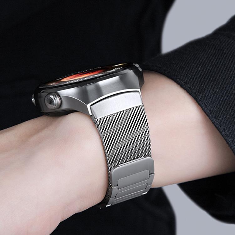 Pulsante di interfaccia senza soluzione di continuità Cinturino magnetico in acciaio inossidabile a forma di I, For Huawei Watch 4 Pro