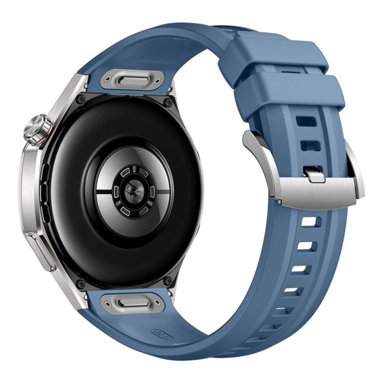 Cinturino per orologio in fluoroelastomero a tinta unita con sgancio rapido a pulsante, 22mm