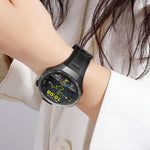 Cinturino per orologio in fluoroelastomero a tinta unita con sgancio rapido a pulsante, 22mm