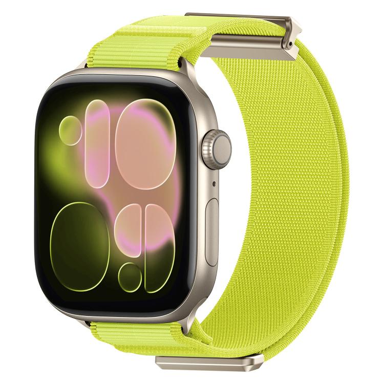 Cinturino per orologio in nylon con chiusura magnetica a doppio snodo e punta in metallo, con punta in metallo., For Apple Watch 49mm / 46mm / 45mm / 44mm, For Apple Watch 42mm / 41mm / 40mm / 38mm