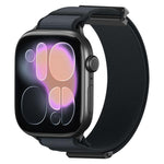 Cinturino per orologio in nylon con chiusura magnetica a doppio snodo e punta in metallo, con punta in metallo., For Apple Watch 49mm / 46mm / 45mm / 44mm, For Apple Watch 42mm / 41mm / 40mm / 38mm
