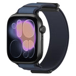 Cinturino per orologio in nylon con chiusura magnetica a doppio snodo e punta in metallo, con punta in metallo., For Apple Watch 49mm / 46mm / 45mm / 44mm, For Apple Watch 42mm / 41mm / 40mm / 38mm
