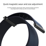 Cinturino per orologio in nylon con chiusura magnetica a doppio snodo e punta in metallo, con punta in metallo., For Apple Watch 49mm / 46mm / 45mm / 44mm, For Apple Watch 42mm / 41mm / 40mm / 38mm