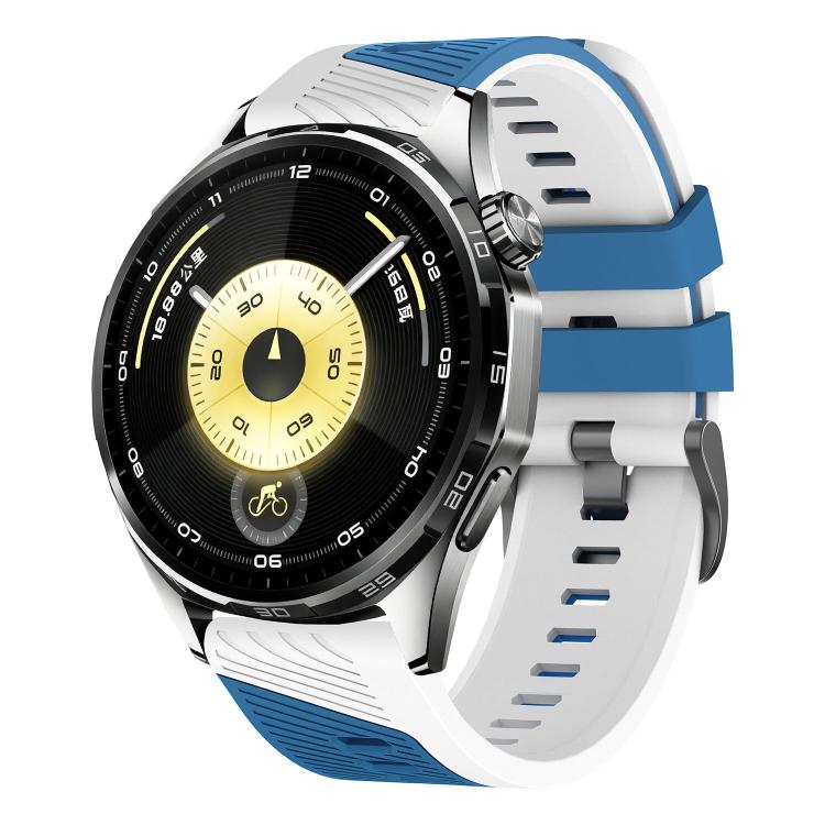Cinturino per orologio in silicone bicolore con fibbia Phantom Sky Shadow Pin Buckle., 22mm